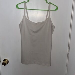Cream Cowl Neck Camisole with Adjustable Straps